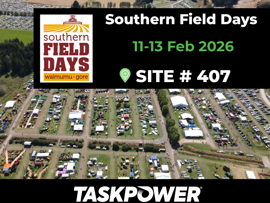 See Taskpower at Southern Fieldays 2026!