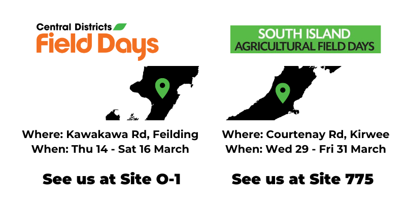 See us at Regional Field Days 2023 - Kirwee & Feilding!