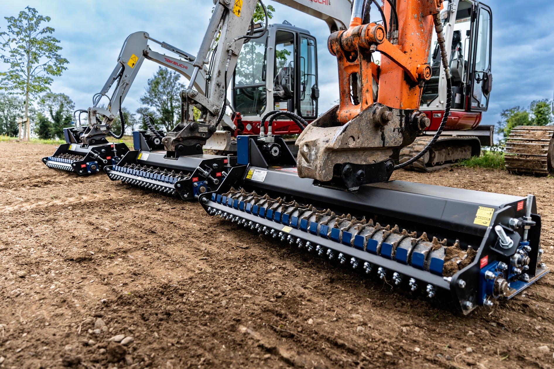 Skidsteer & Excavator Landscape Rakes