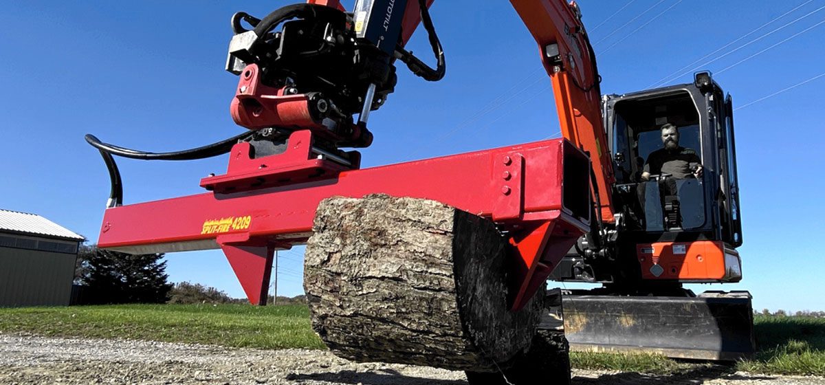 Excavator Log Splitters