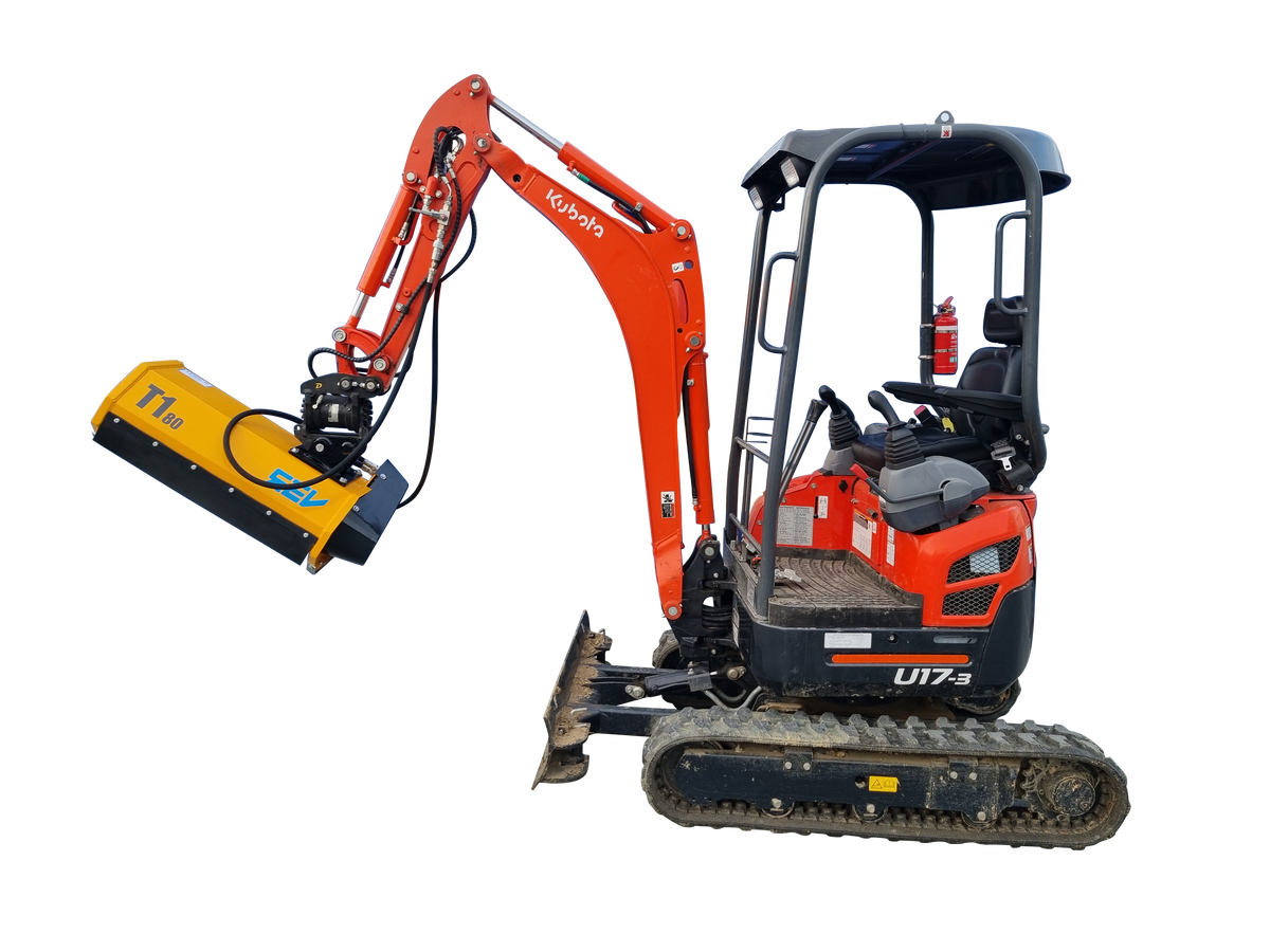 FEMAC T1 REV Reversible Flail Mulchers for Mini Excavators