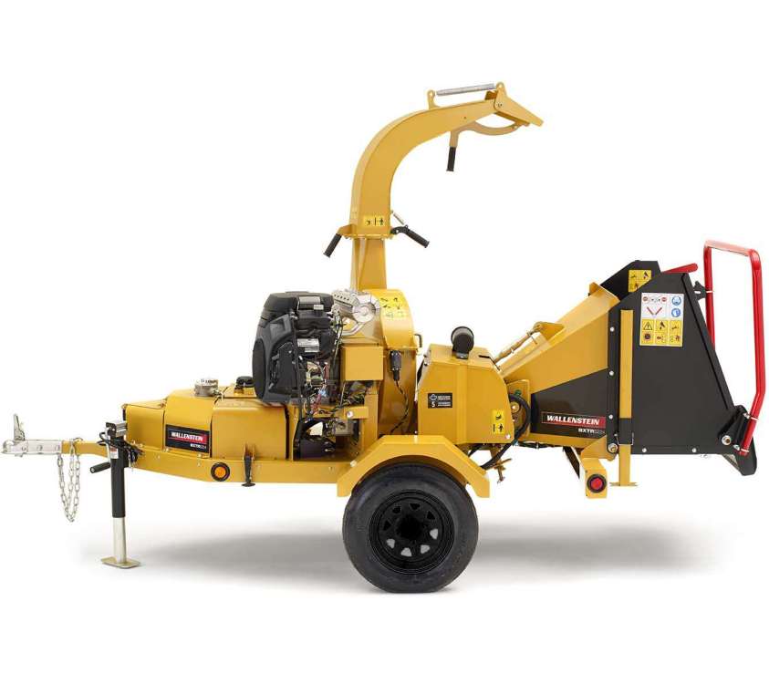 Wallenstein BXTR5224 - 5" Motorised, Hydraulic Feed, Towable Chipper