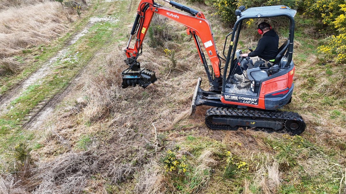 FEMAC T3US DFD Fixed Tooth Mulcher for 2.5T + Excavators