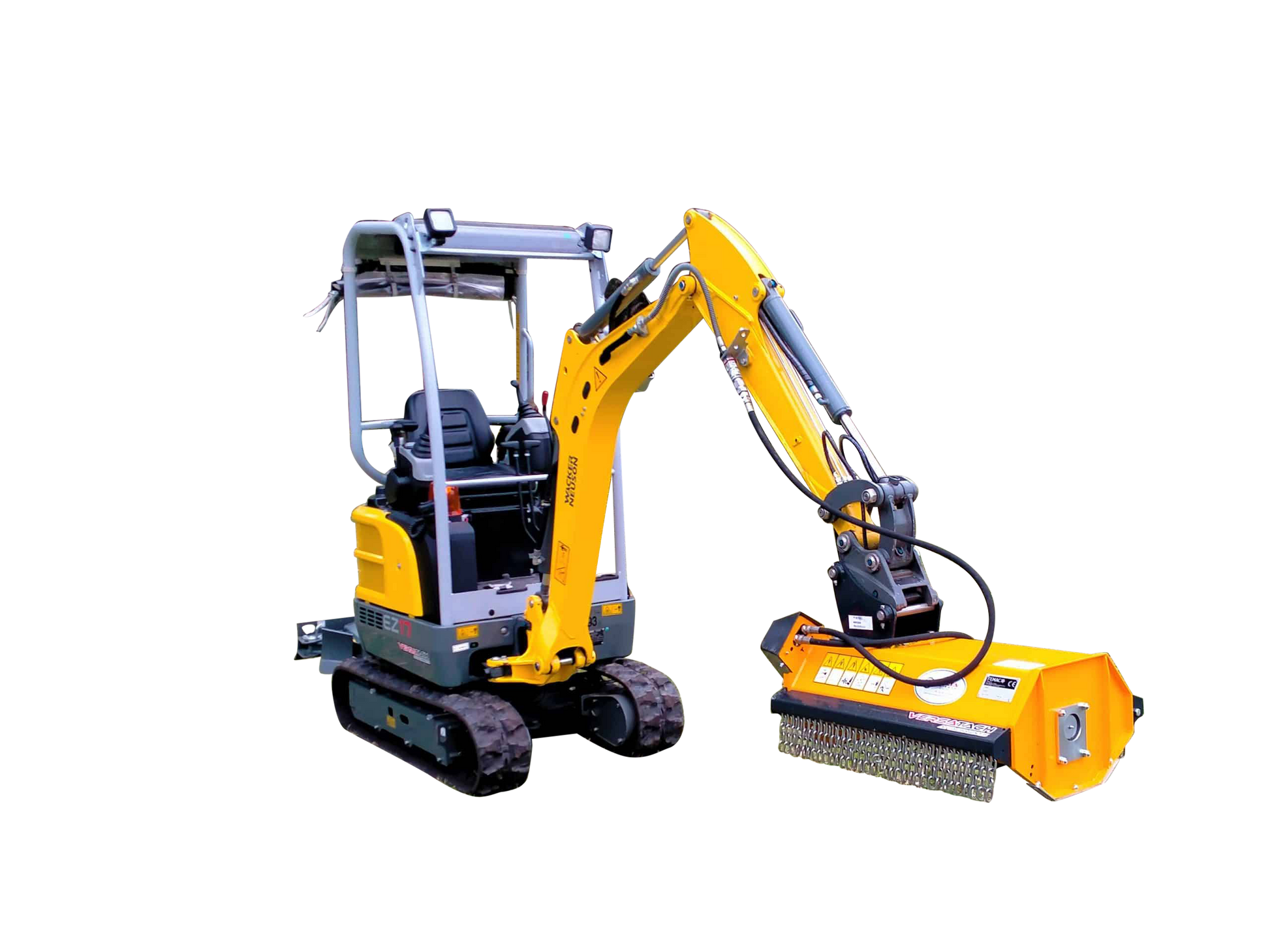 FEMAC T1 REV Reversible Flail Mulchers for Mini Excavators