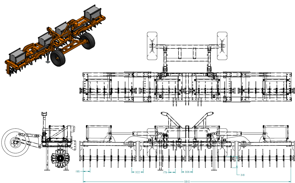 Large Folding Aerators