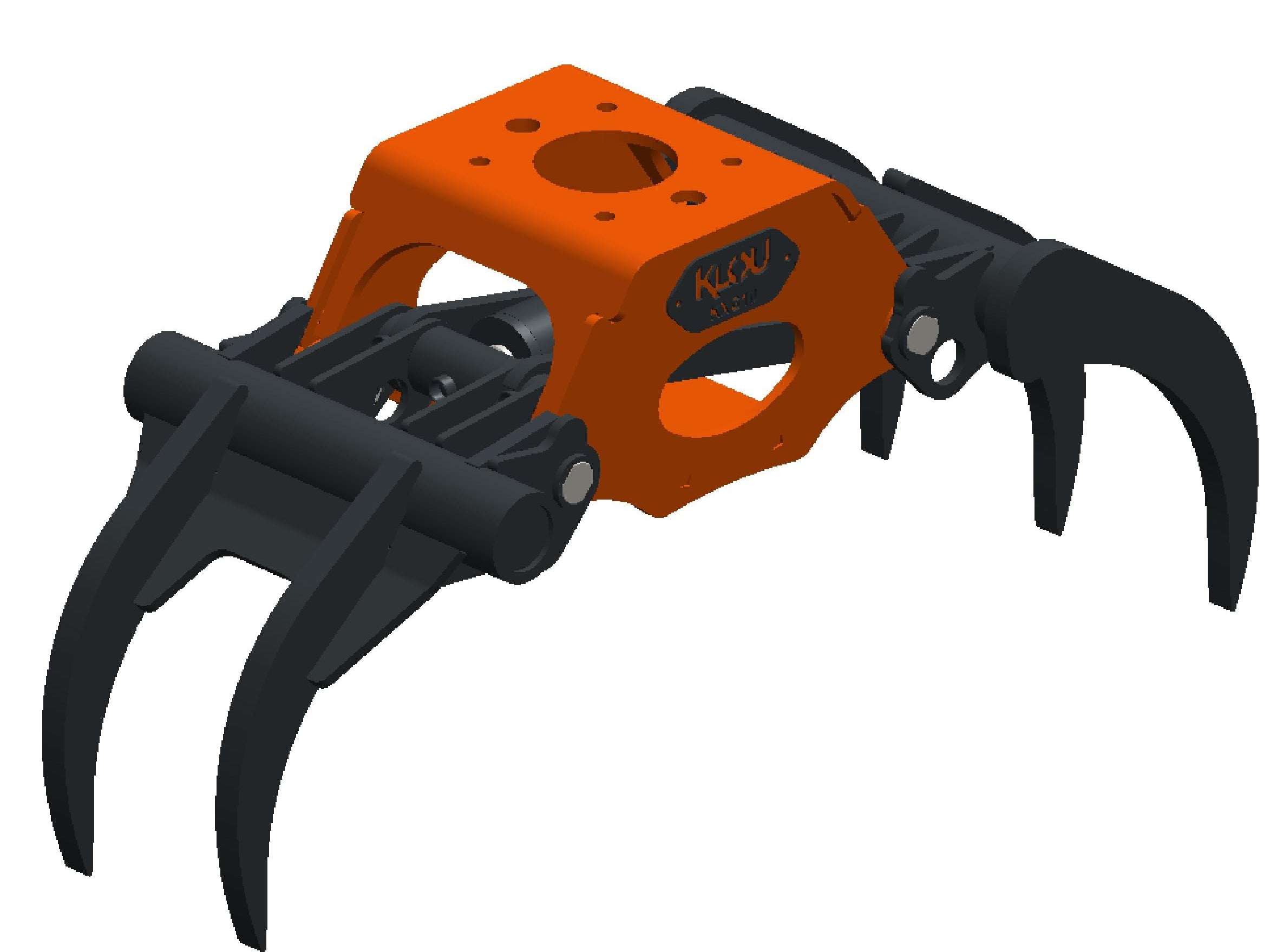 Klou KXG10 Excavator Fixed Rotating MultiGrab