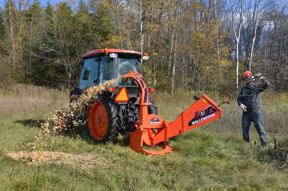 Wallenstein BX52s - 5" PTO Chipper, Gravity Feed