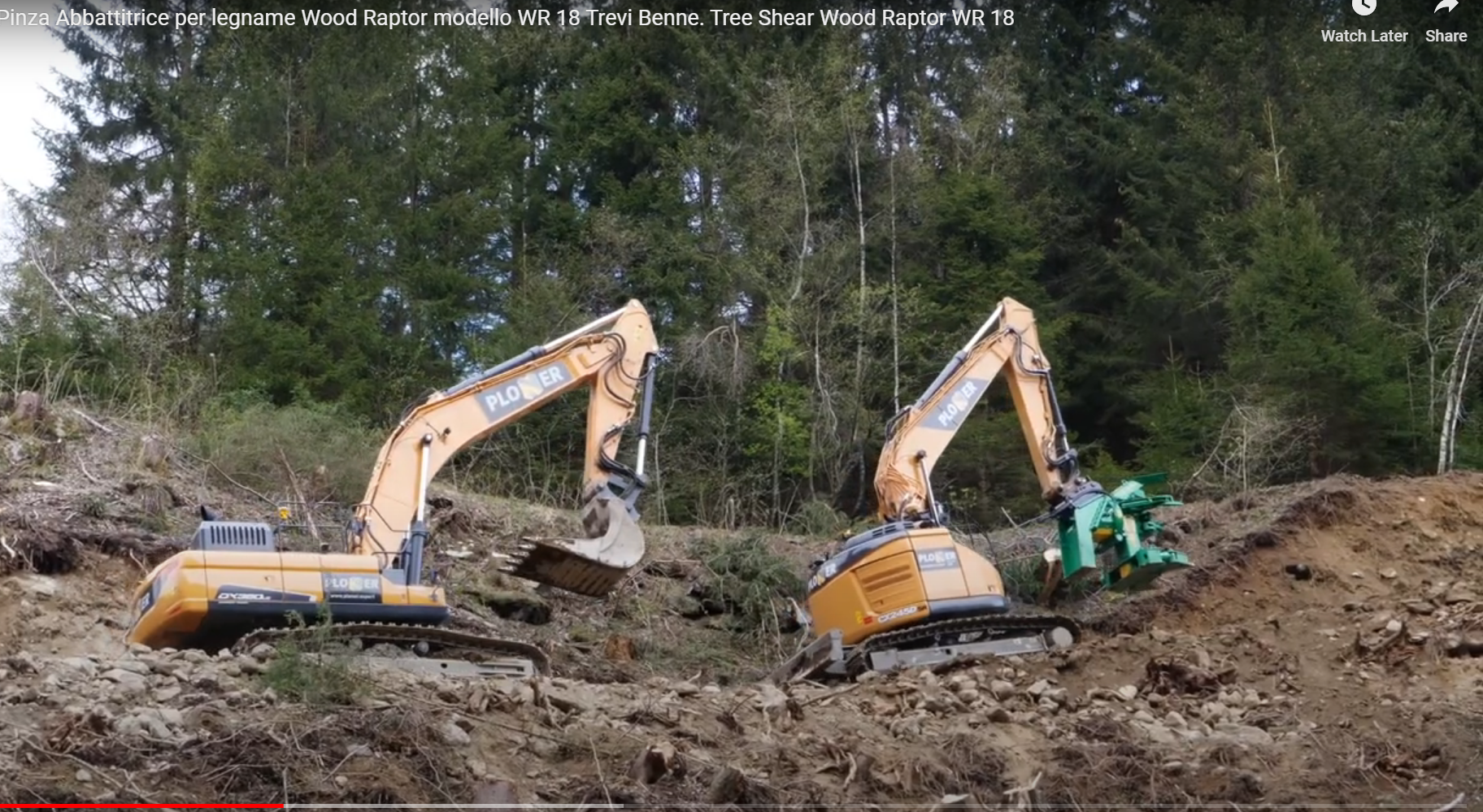 TreviBenne Wood Raptor Tree Shears - 400-550mm - 12-30T excavators