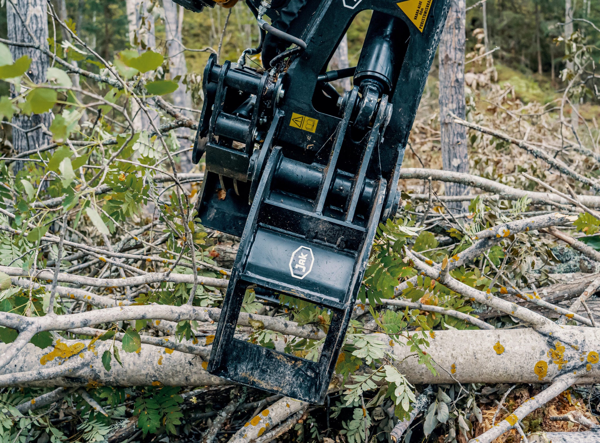 JAK300 C Tree Shear 300mm 6 12T excavators TaskpowerNZ